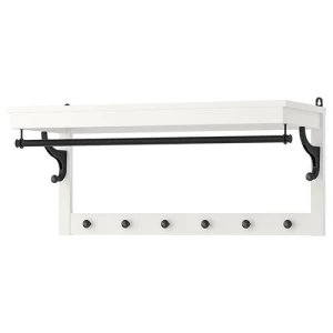 Стойка с крючками - IKEA HEMNES/ХЕМНЭС ИКЕС, 40x85 см, белый