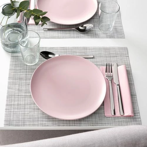 Набор тарелок - IKEA FARGKLAR/FÄRGKLAR, 26 см, матово-светло-розовая ФЭРГКЛАР ИКЕА (изображение №3)