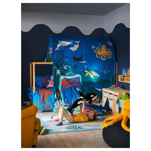 Мягкая игрушка - IKEA BLAVINGAD/BLÅVINGAD, 60 см, черный/белый ИКЕА (изображение №7)