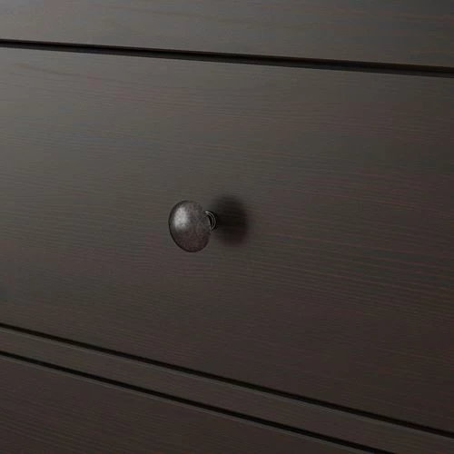 Тумбочка - IKEA HEMNES, 54х66 см, коричневый, Хемнэс ИКЕА (изображение №8)