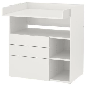 Столик пенальный - IKEA SMÅSTAD/SMASTAD, 90x79x100 см, белый, СМОСТАД ИКЕА