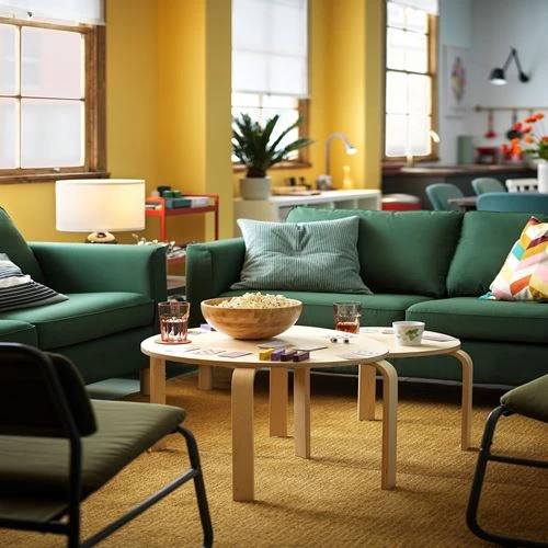 Комплект столов, 2 шт - IKEA SVALSTA/ИКЕА СВАЛЬСТА, березовый шпон (изображение №4)