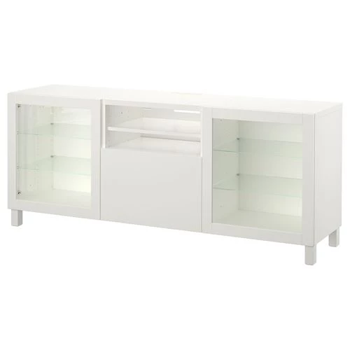 Тумба под ТВ - IKEA BESTÅ/BESTA, 180x42x74 см, белый, Бесто ИКЕА (изображение №1)