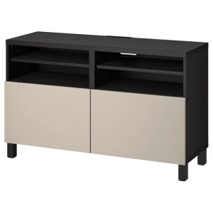 Тумба под телевизор - IKEA BESTÅ/BESTA, 120x42x74 см, черный, Бесто ИКЕА