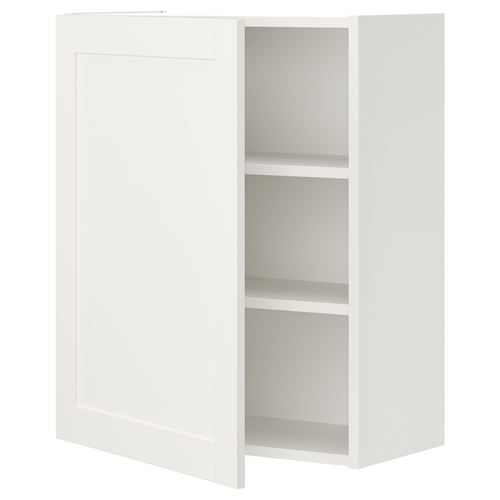 Навесной шкаф  - ENHET  IKEA/ ЭНХЕТ  ИКЕА, 60x30x75 см, белый