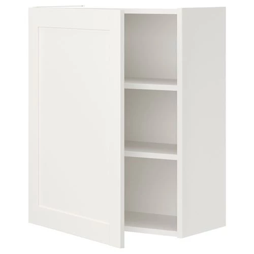 Навесной шкаф  - ENHET  IKEA/ ЭНХЕТ  ИКЕА, 60x30x75 см, белый (изображение №1)