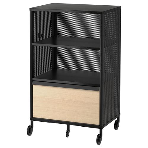 Офисный шкаф - IKEA BEKANT, черный, 61х45х101 см, БЕКАНТ ИКЕА