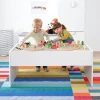 Стол детский - IKEA DUNDRA, 119x57x52 см, белый, ДУНДРЭ ИКЕА (изображение №2)