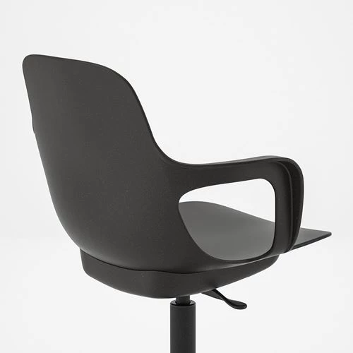 Офисный стул - IKEA ODGER, 68x68x90см, черный, ОДГЕР ИКЕА (изображение №5)