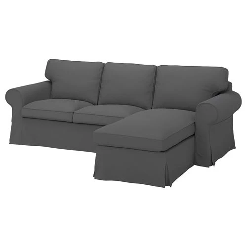 Диван 3-местный - IKEA EKTORP, серый, ИКЕА (изображение №1)