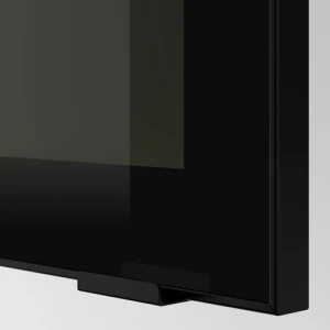Настенный шкаф с полками - IKEA METOD, 60x80 см, белый/черный МЕТОД ИКЕА