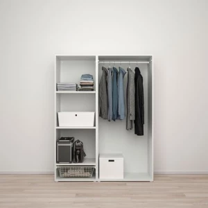 Платяной шкаф - PLATSA/FONNES  IKEA/ ПЛАТСА/ФОННЕС ИКЕА, 140x57x181, белый