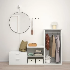 Платяной шкаф - IKEA PLATSA/FONNES  / ПЛАТСА/ФОННЕС ИКЕА, 180x57x123, белый
