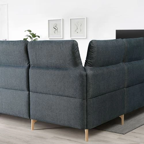 5-местный угловой диван и шезлонг - IKEA FAMMARP, 108x109см, черный, ФАММАРП ИКЕА (изображение №3)