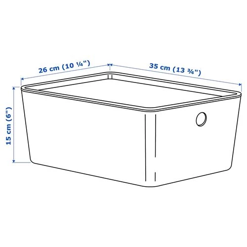 KUGGIS коробка с крышкой ИКЕА (изображение №8)