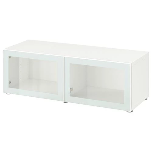 Шкаф - IKEA BESTÅ/BESTA/ Бесто ИКЕА,120x42x38 см, белый (изображение №1)