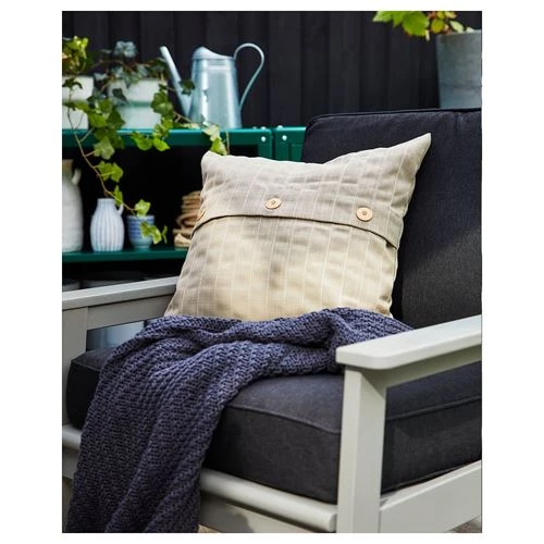Кресло садовое - IKEA BONDHOLMEN, 73х81x77 см, серый, БОНДХОЛЬМЕН ИКЕА (изображение №4)