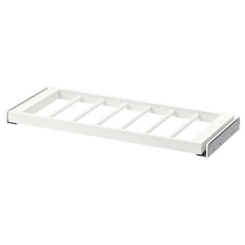 Выдвижная вешалка для брюк - IKEA KOMPLEMENT, 75x35 см, белый КОМПЛИМЕНТ ИКЕА (изображение №1)