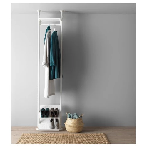 Шкаф для прихожей - IKEA ELVARLI/ЭЛВАРЛИ ИКЕА, 36х350/222х51,6 см, белый (изображение №2)