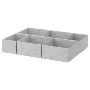 Коробка - IKEA KOMPLEMENT, 75x58 см, светло-серый КОМПЛИМЕНТ ИКЕА