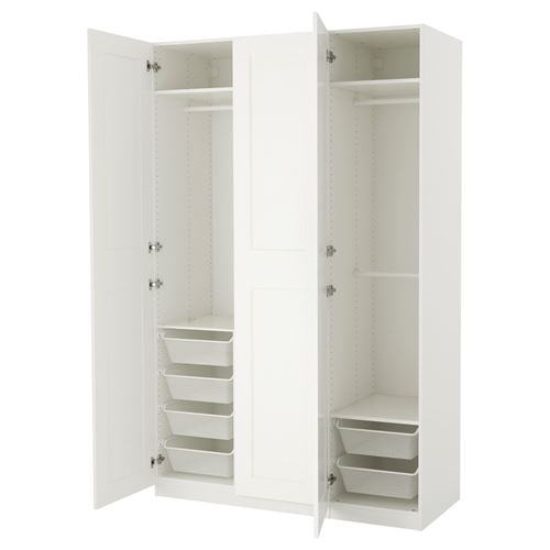 Гардероб - IKEA PAX/GRIMO, 150x60x236 см, белый ПАКС/ГРИМО ИКЕА