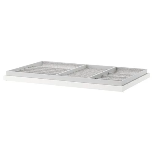 Выдвижная полка со вставкой - IKEA KOMPLEMENT, 100x58 см, белый КОМПЛИМЕНТ ИКЕА (изображение №1)