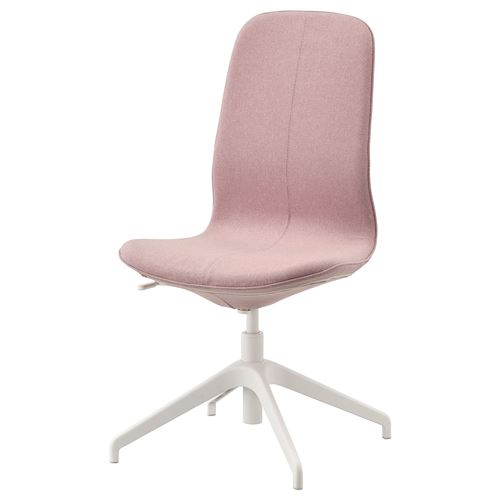 Офисный стул - IKEA LÅNGFJÄLL/LANGFJALL, 67x67x104см, розовый, ЛОНГФЬЕЛЛЬ ИКЕА