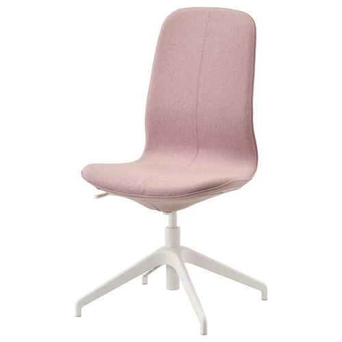 Офисный стул - IKEA LÅNGFJÄLL/LANGFJALL, 67x67x104см, розовый, ЛОНГФЬЕЛЛЬ ИКЕА (изображение №1)