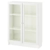 Книжный шкаф со стеклянной дверью - BILLY/OXBERG IKЕA/БИЛЛИ/ОКСБЕРГ ИКЕА, 30х80х106 см, белый
