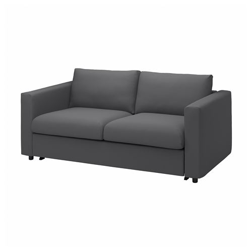 Диван-кровать 2-местный - IKEA VIMLE, 190х98х83 см, серый/белый, ВИМЛЕ ИКЕА