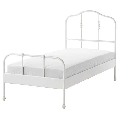 Кровать - SAGSTUA/ LURÖY /LURОY IKEA/ САГСТУА / ЛУРОЙ  ИКЕА, 90x200 см, белый (изображение №1)
