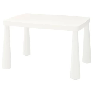 Стол детский - IKEA MAMMUT, 77x55 см, белый, МАММУТ  ИКЕА