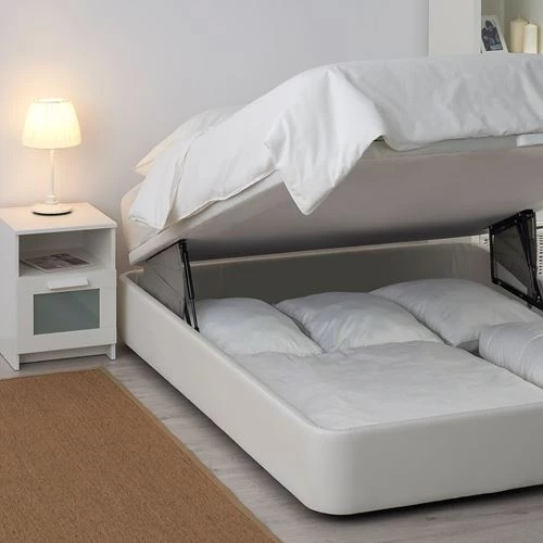 Кровать - KVITSÖY /KVITSОY IKEA/ КВИТСЕЙ ИКЕА, 140x200 см, белый (изображение №2)