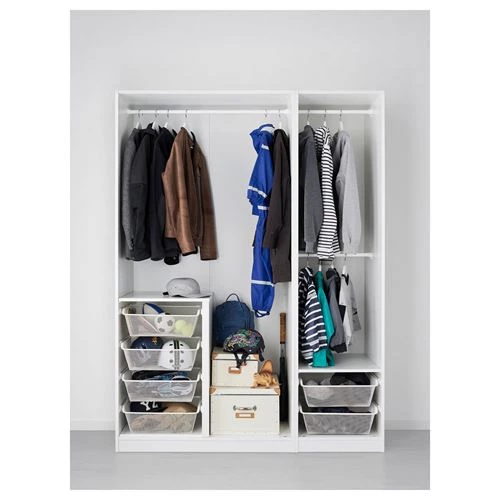 Гардероб - IKEA PAX/GRIMO, 150x60x201 см, белый ПАКС/ГРИМО ИКЕА (изображение №2)
