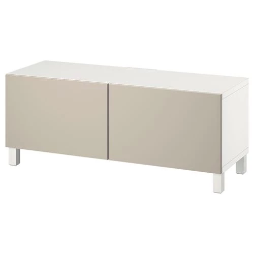 Тумба под ТВ - IKEA BESTÅ/BESTA, 120x42x48 см, белый, Бесто ИКЕА (изображение №1)