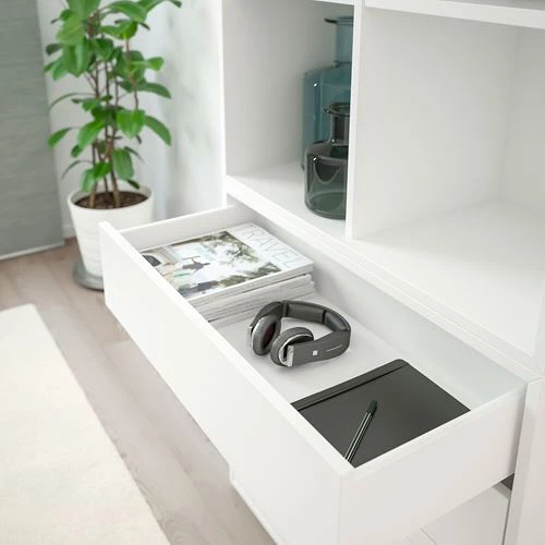 Комбинация для хранения - EKET IKEA/ ЭКЕТ ИКЕА, 70x35x212  см, белый (изображение №2)