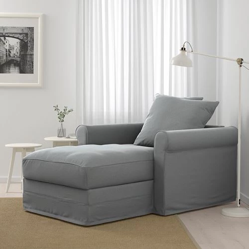 Кресло - кровать - GRÖNLID / GRОNLID IKEA/ ГРЕНЛИД ИКЕА,  117х104 см, серый (изображение №2)