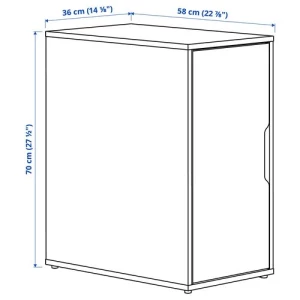 Офисный шкаф - IKEA ALEX, 36x70 см, серый, АЛЕКС ИКЕА