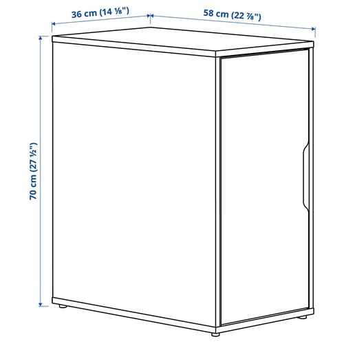 Офисный шкаф - IKEA ALEX, 36x70 см, серый, АЛЕКС ИКЕА (изображение №6)