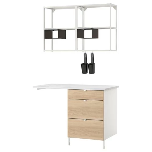 Готовая кухня - ENHET IKEA/ ЭНХЕТ ИКЕА, 60x60x75 см,  белый (изображение №1)
