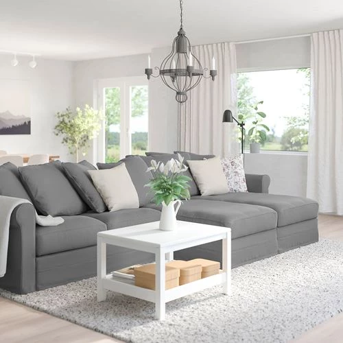 2 шезлонга и 2-местный диван - IKEA GRÖNLID/GRONLID,  98x339см,серый, ГРЕНЛИД ИКЕА (изображение №2)