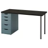Письменный стол - IKEA LAGKAPTEN/ALEX, 140x60 см, серый, Алекс/Лагкаптен ИКЕА