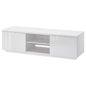 Тумба под ТВ - IKEA BYÅS, 160x42x45 см, глянцевый белый ИКЕА