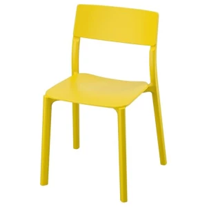 Стул - IKEA JANINGE, пластик желтый, ЯН-ИНГЕ ИКЕА
