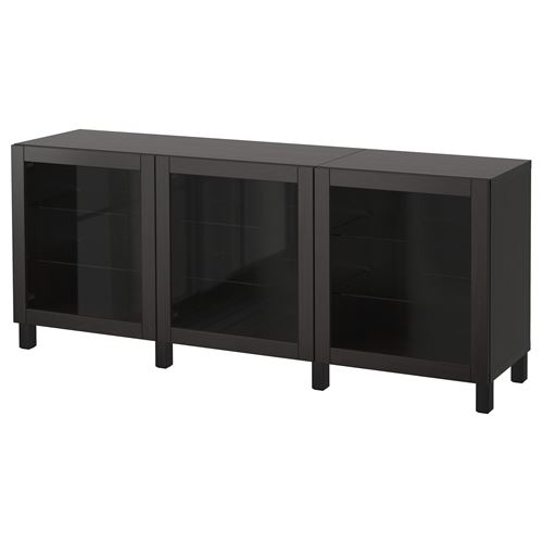 Комбинация для хранения - IKEA BESTÅ/BESTA/БЕСТА/БЕСТО ИКЕА, 180x42x74 см, черный