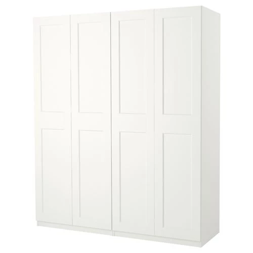 Гардероб - IKEA PAX/GRIMO, 200x60x236 см, белый ПАКС/ГРИМО ИКЕА (изображение №2)