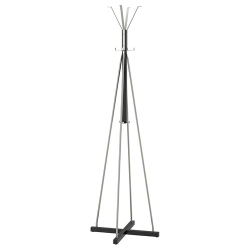 Вешалка напольная - IKEA TJUSIG, 193х60 см, черный/серебристый, ИКЕА