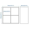 Настенный стеллаж - IKEA EKET, белый, 70x35x70 см, ЭКЕТ ИКЕА (изображение №6)