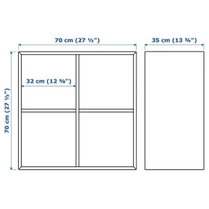 Настенный стеллаж - IKEA EKET, белый, 70x35x70 см, ЭКЕТ ИКЕА