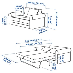 GRÖNLID 2-местный диван-кровать ИКЕА